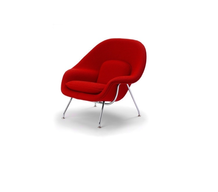 Дизайнерское кресло для отдыха Womb Chair and Ottoman - фото №5