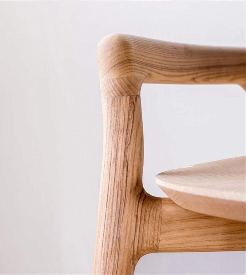 Дизайнерский барный стул TPZ-082 QingShan High Bar Chair - фото №3