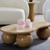 Дизайнерский журнальный стол Sphere Travertine Table - фото 4