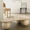 Дизайнерский журнальный стол Sphere Travertine Table - фото 2