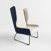 Дизайнерское кресло для отдыха F408 High Lounge Chair - фото 1