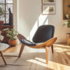 Дизайнерское кресло для отдыха Shell Chair CH07 - фото 14