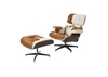 Дизайнерское кресло Eames Lounge Chair and Ottoman - фото 1