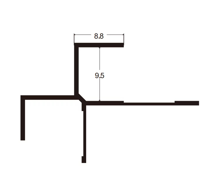 Угловой наружный профиль А118 (8 мм)