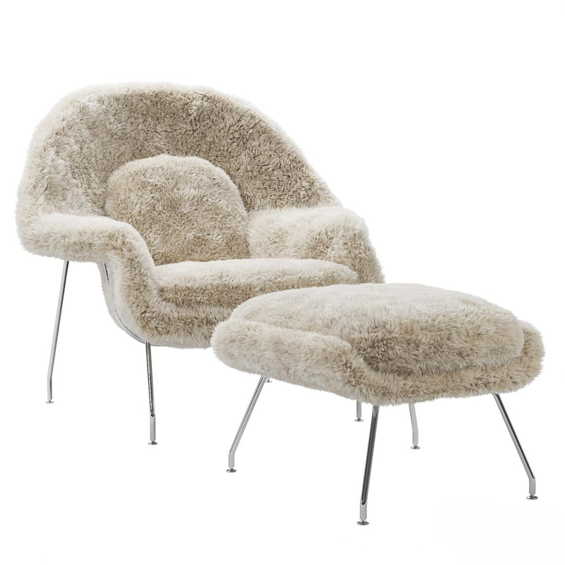 Дизайнерское кресло Womb Fur Lounge
