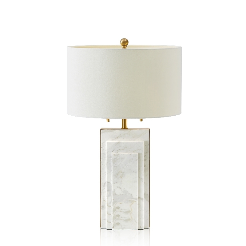 Marble and 2024 gold lamp