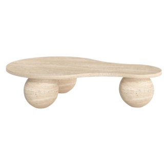 Sphere Travertine Table