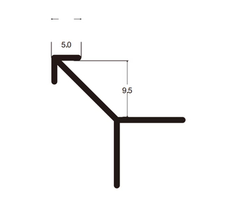 Угловой наружный профиль А101 (8 мм)