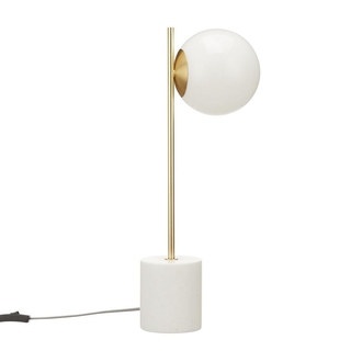 Sphere and stem table hot sale lamp